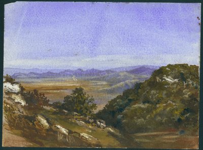 The Mahrakah and View Over the Plain to Jezreel by Claude Conder